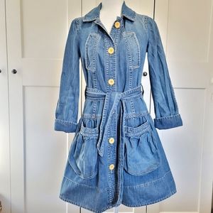 Marc Jacobs denim trench coat
